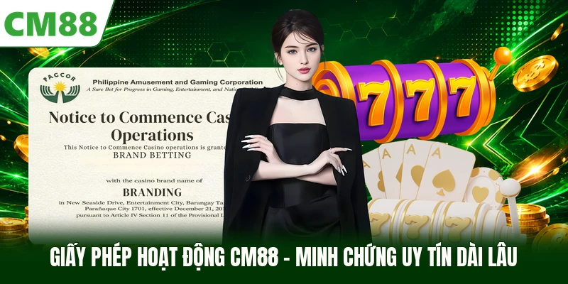Giấy Phép Hoạt Động CM88