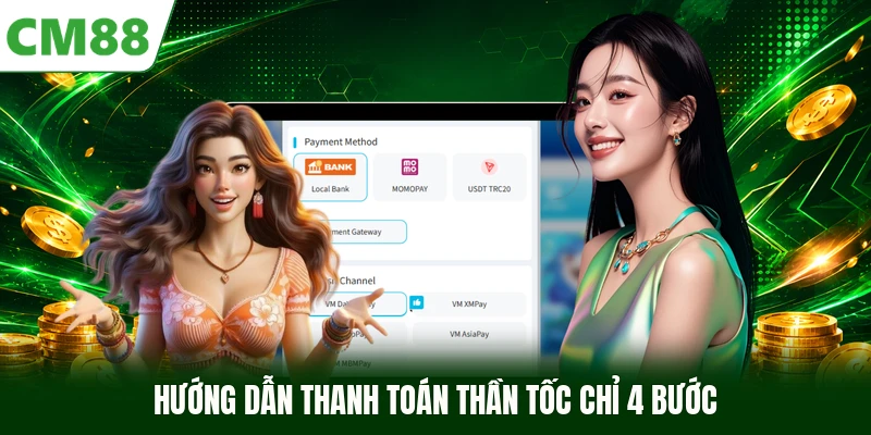 Hướng dẫn thanh toán thần tốc chỉ 4 bước